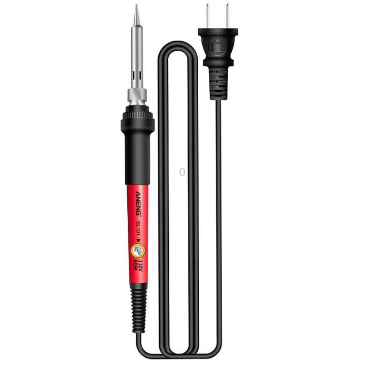 ANENG SL101 12pcs/set Rotary Thermostat Household Constant Temperature Soldering Iron Set 60W Internal Heat Welding Tool Kit(US