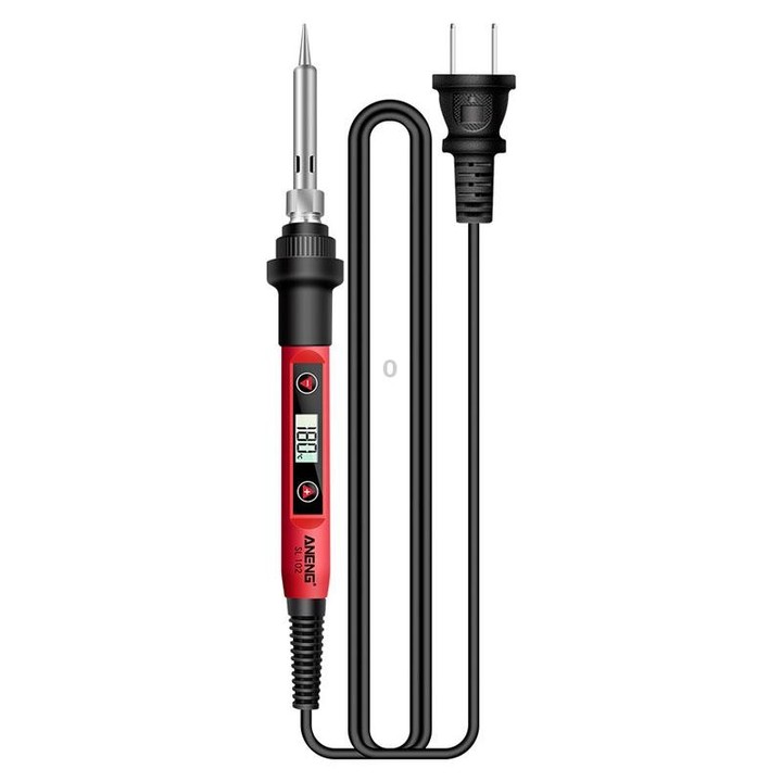 ANENG SL102 12pcs/set Digital Thermostat Household Constant Temperature Soldering Iron Set 60W Internal Heat Welding Tool Kit(US