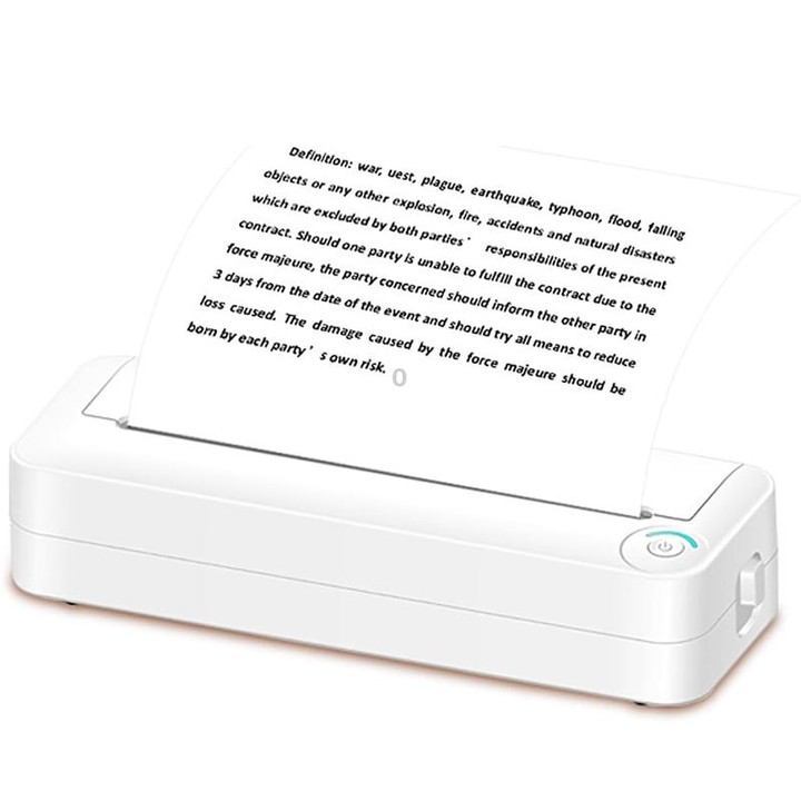 Bluetooth Connection Inkless A4 Printer Portable Mini Student Office Home Photo Printer, Model: X8