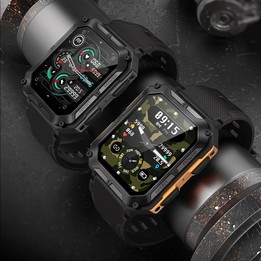 C20 Pro 1.83 Inch IP68 Waterproof Bluetooth Call Three-Proof Smart Sports Watch(Orange)