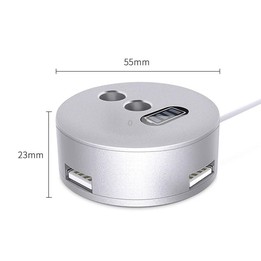 For Apple Pencil 1 3 USB Port Charging Aluminum Base(Silver)