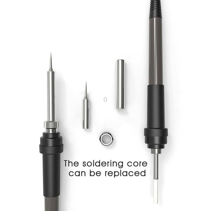 BAKU BA-601C+ Digital Display 2-In-1 Electric Soldering Iron Heat Exchanger Mobile Phone Maintenance Desoldering US Plug 110V