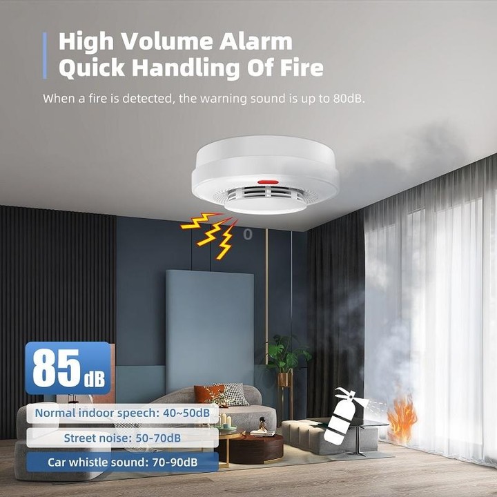 Intelligent Smoke Alarm Remote Fire Smoke Detector, Model: A500 Wireless 433