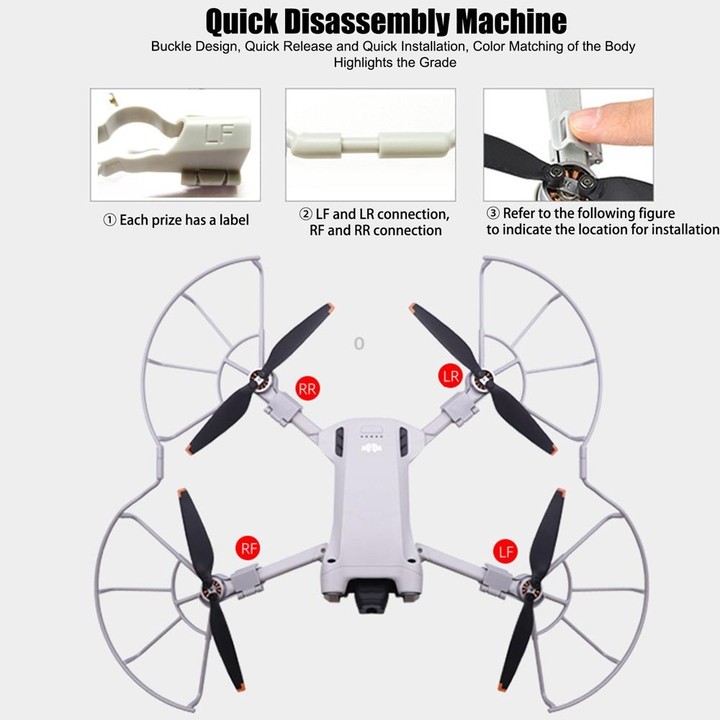 For DJI MINI 3 Pro Propeller Blades Anti Collision Protection Ring