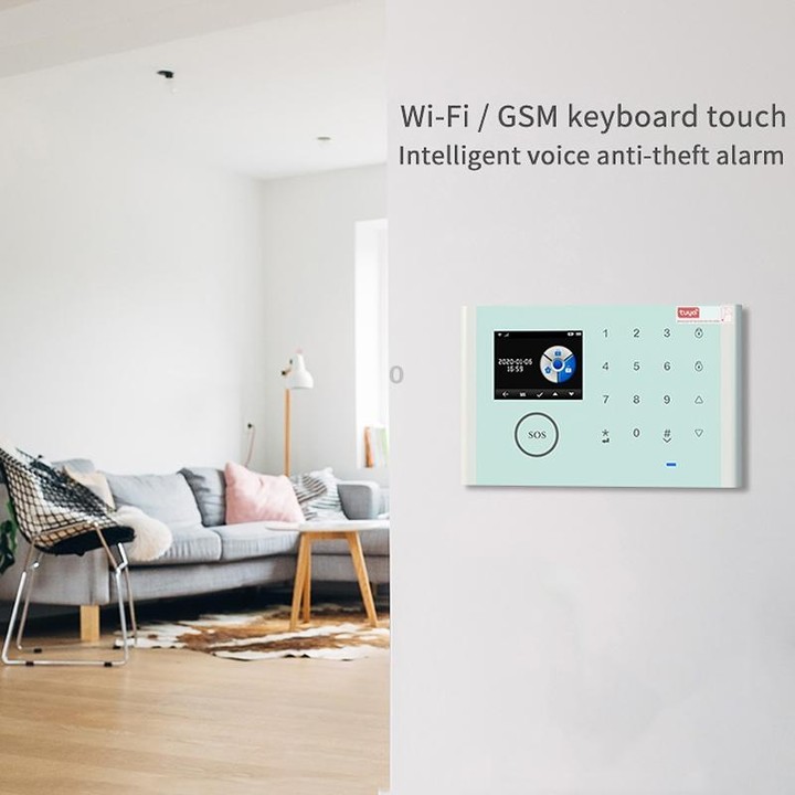 CS118 WIFI+GSM Tuya Smart Voice Alarm System Supports Amazon Alexa/ Google Assistant, Spec: Package 2