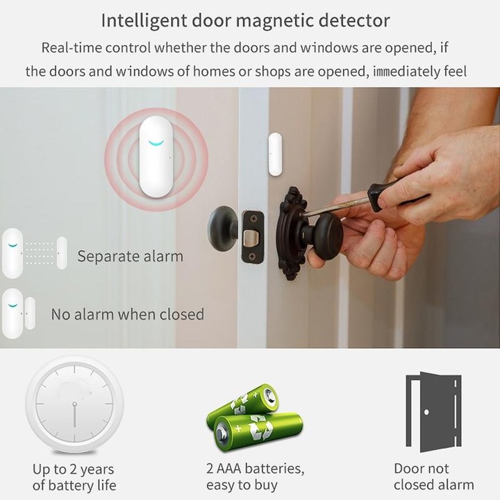 CS118 WIFI+GSM Tuya Smart Voice Alarm System Supports Amazon Alexa/ Google Assistant, Spec: Package 2