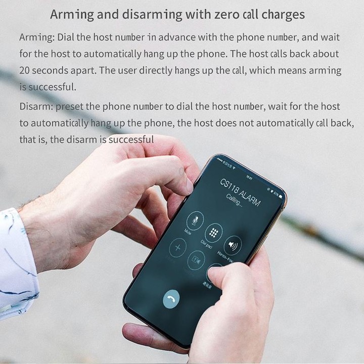 CS118 WIFI+GSM Tuya Smart Voice Alarm System Supports Amazon Alexa/ Google Assistant, Spec: Package 5