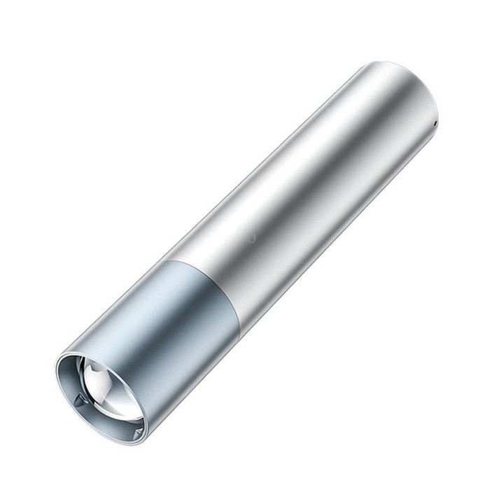 1800mAh LED Outdoor Strong Lighting Lithium Battery Flashlight, Color: Zoom Silver
