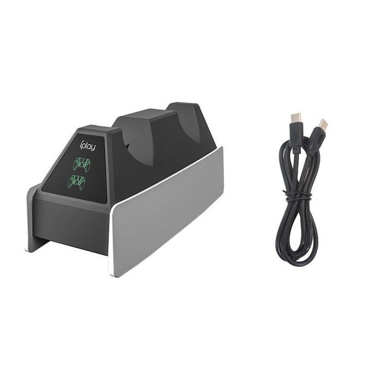 iplay HBP-260 For PS5 Handle Charging Seat Electric Game Handle Fast Charging Seat(Black)