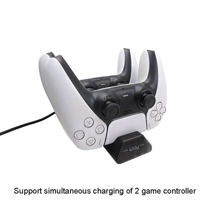 iplay HBP-263 For PS5 Handle Dual Seat Charging Support(Black)