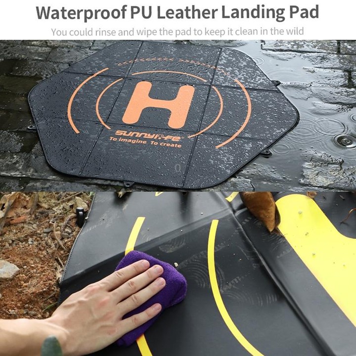 Sunnylife TJP11 80cm Hexagonal Double-sided Folding With Ground Spikes Drone Universal Apron