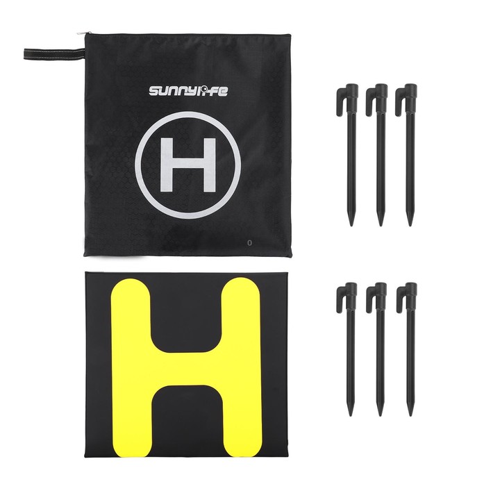 Sunnylife TJP10 110cm Hexagonal Double-Sided Folding With Ground Spikes Drone Universal Apron