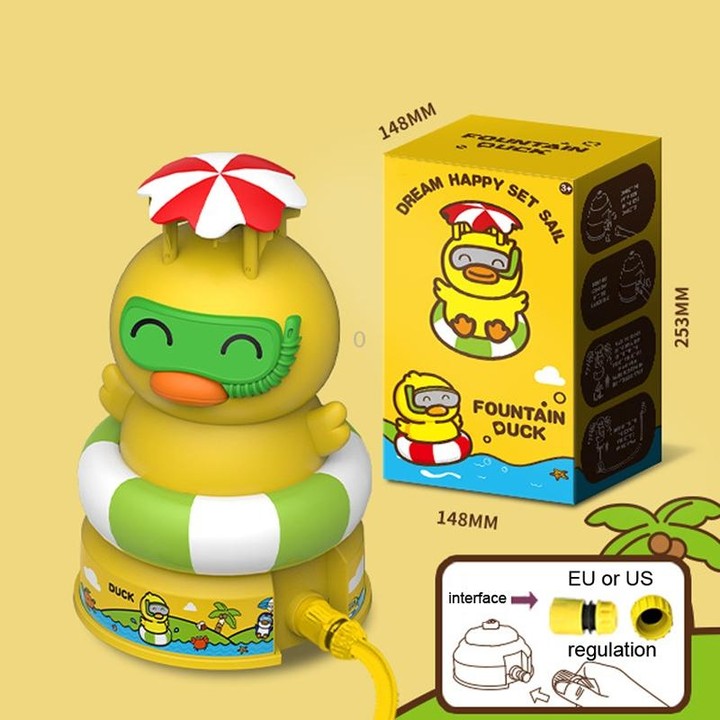 Animal Rotating Sprinkler Flying Children Water Toys, Style: Pig + 2 Joints + 5m Tube