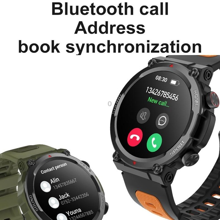 S56T Heart Rate/Blood Oxygen/Sleep Monitoring Bluetooth Call Outdoor Waterproof Smart Watch(Green)