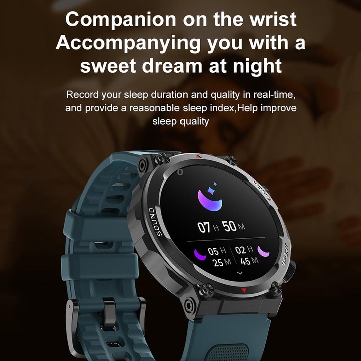 S56T Heart Rate/Blood Oxygen/Sleep Monitoring Bluetooth Call Outdoor Waterproof Smart Watch(Green)