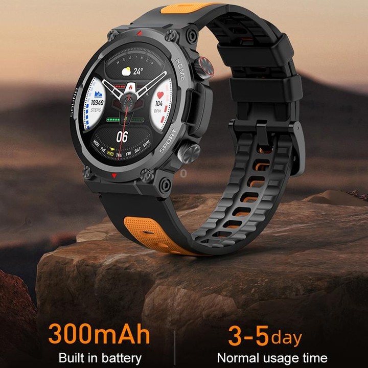 S56T Heart Rate/Blood Oxygen/Sleep Monitoring Bluetooth Call Outdoor Waterproof Smart Watch(Green)