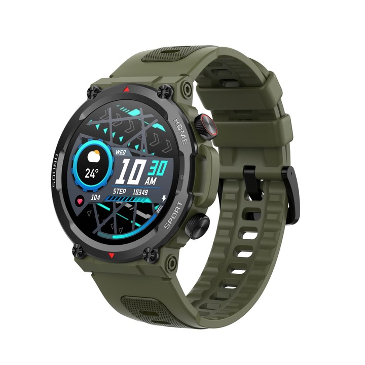 S56T Heart Rate/Blood Oxygen/Sleep Monitoring Bluetooth Call Outdoor Waterproof Smart Watch(Green)