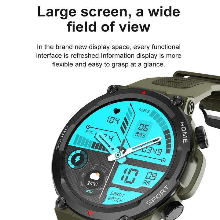 S56T Heart Rate/Blood Oxygen/Sleep Monitoring Bluetooth Call Outdoor Waterproof Smart Watch(Gold)