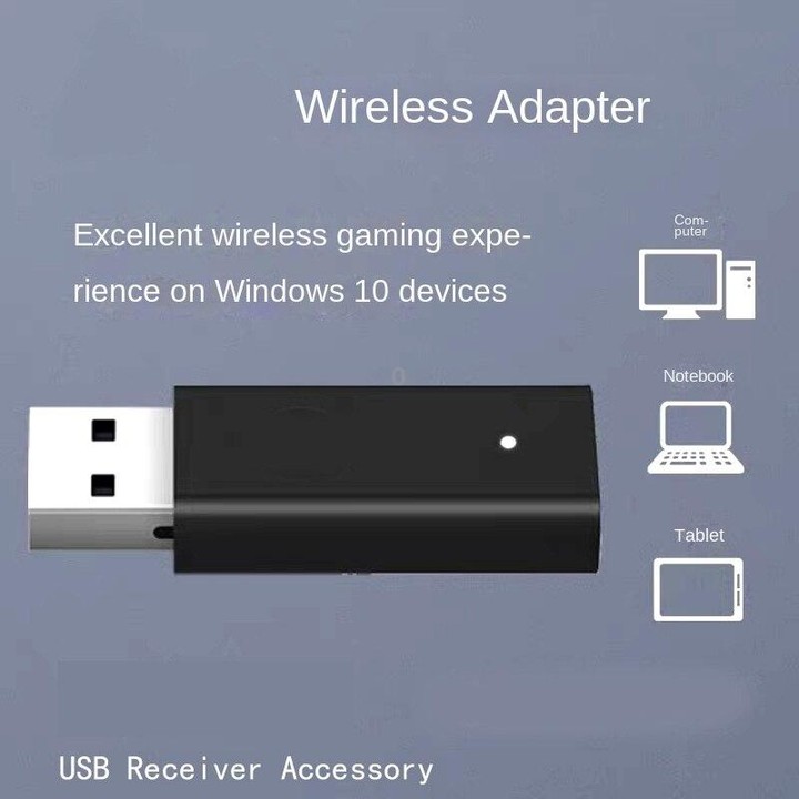 For XBOX ONE Second Generation 2.4G Wireless Receiver Conversion PC Adapter(Black)