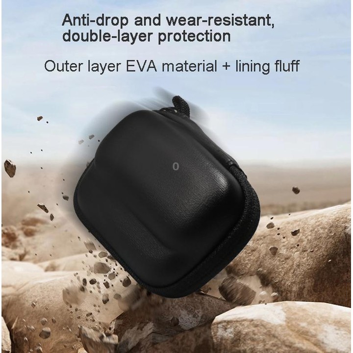For Insta360 GO 3 Mini Body Bag Portable Storage Bag With Carabiner(Black)