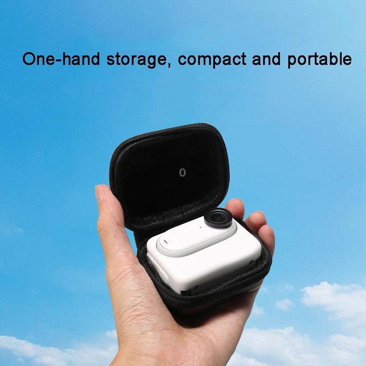 For Insta360 GO 3 Mini Body Bag Portable Storage Bag With Carabiner(Black)
