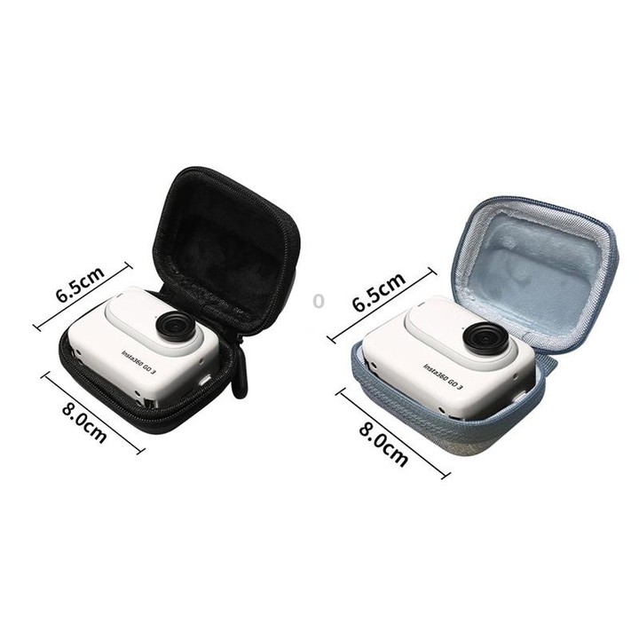 For Insta360 GO 3 Mini Body Bag Portable Storage Bag With Carabiner(Gray)