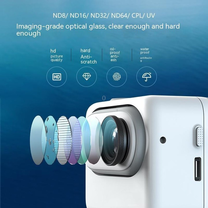 For Insta360 GO 3 / Go 2 AMagisn Lens Filters Waterproof Filter, Spec: ND64