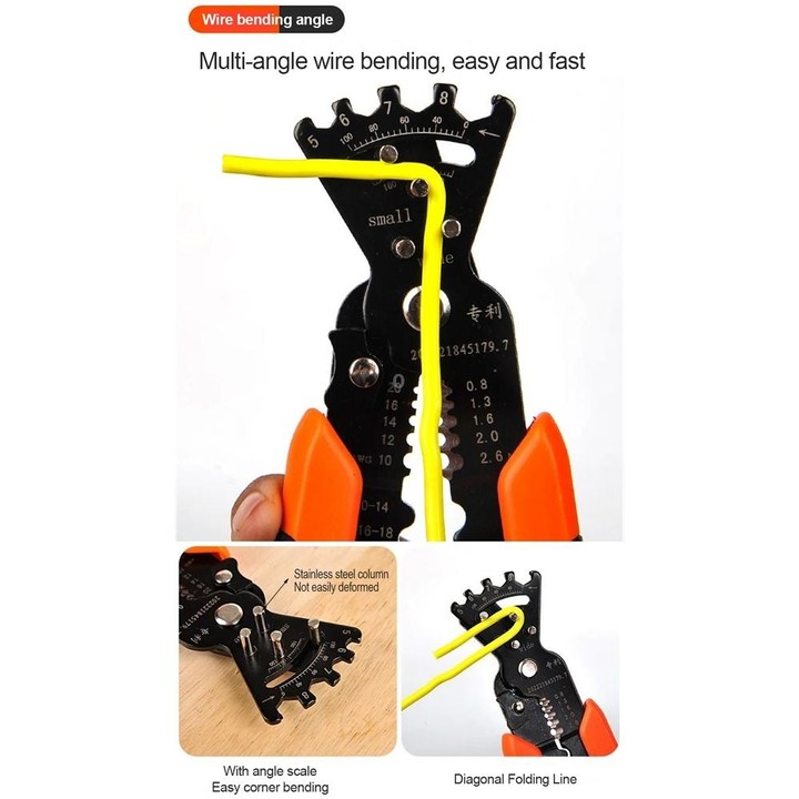 Multifunctional Patented Bending Line Crimping Wire Peeling Clamp Electro-Clamp
