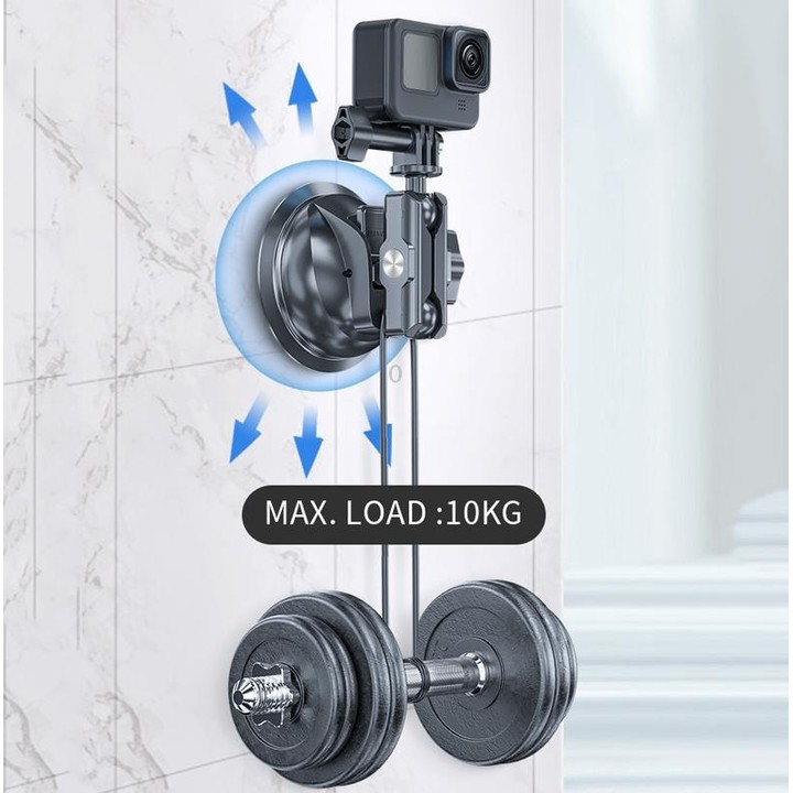 TELESIN Car Action Camera Holder Suction Cup 360 Degree Adjustable