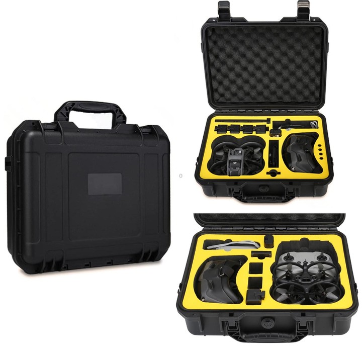 For DJI Avata Storage Bag Portable Protective Case Compatible FPV Controller 2 Black