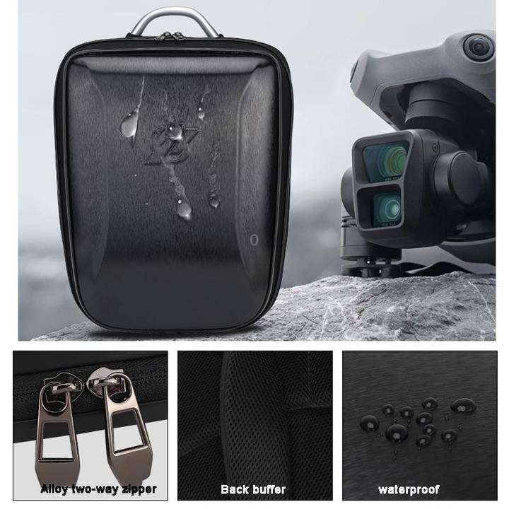 For DJI AIR 3 Hard Shell Storage Bag Portable Protective Backpack(Blue)