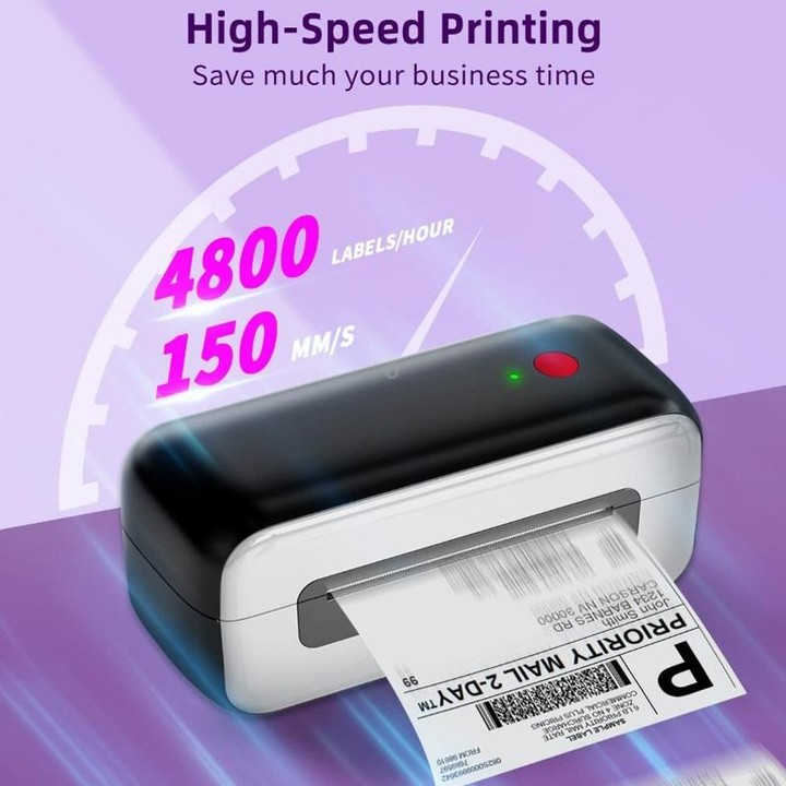 Phomemo PM246S Address Label Printer Thermal Paper Express E-Manifest Printer, Size: US(Black White)