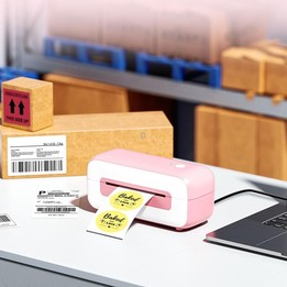Phomemo PM246S Address Label Printer Thermal Paper Express E-Manifest Printer, Size: EU(Purple)