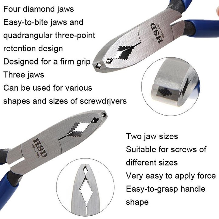 HSD HS-150Z Rusty Screw Removal Plier Necrotic Slip Screw Plier