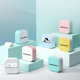 Phomemo T02 Standard Error Mini Pocket Small Portable Bluetooth Phone Photo Label Thermal Printer(White Green)