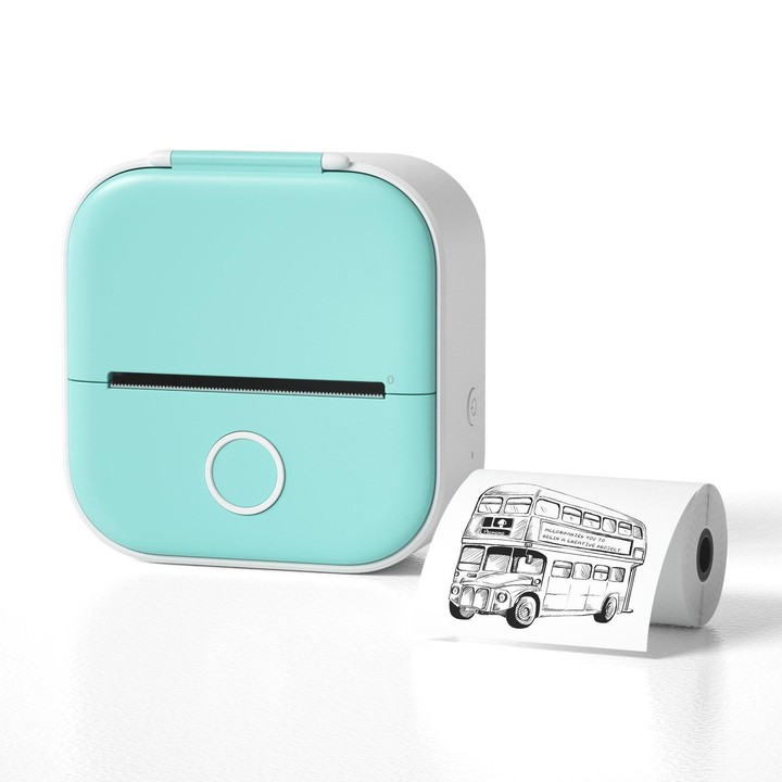 Phomemo T02 Standard Error Mini Pocket Small Portable Bluetooth Phone Photo Label Thermal Printer(Green)