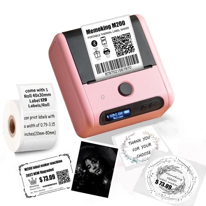 Phomemo M200 QR Code Tag Handheld Portable Bluetooth Thermal Label Printer(Black)