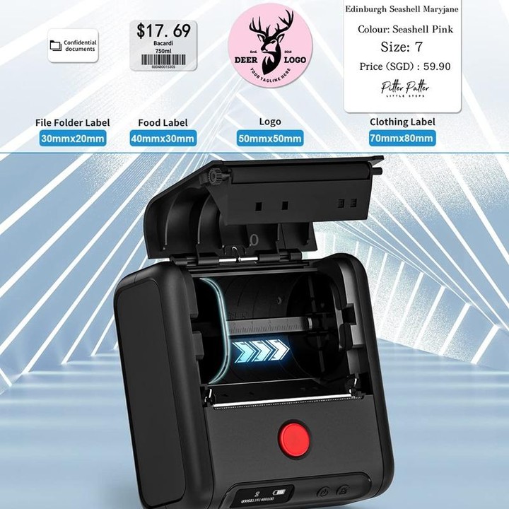 Phomemo M200 QR Code Tag Handheld Portable Bluetooth Thermal Label Printer(White)