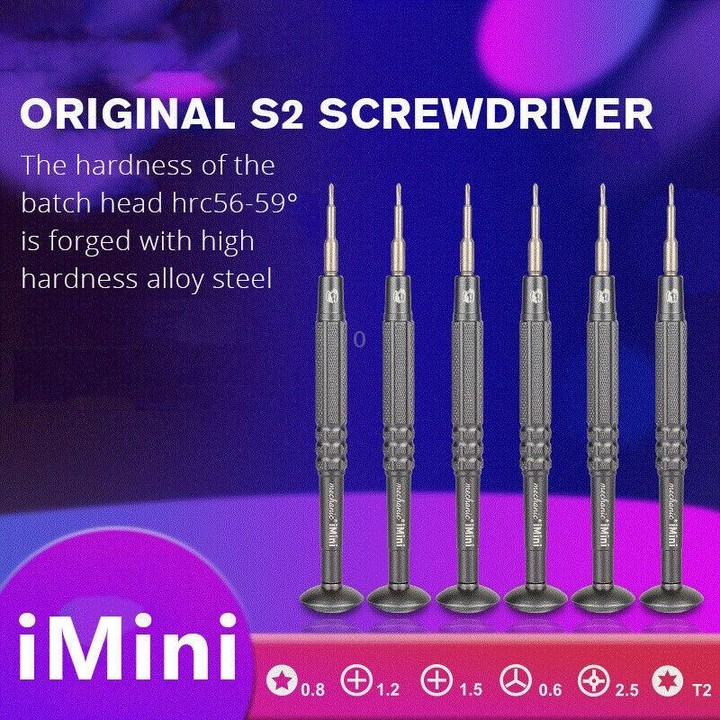 MECHANIC iMini Series Mobile Phone Repair Glasses Screw Batch Clock Tool, Series: Phillips 1.5