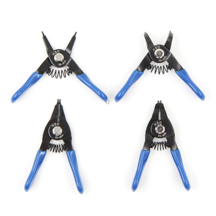 HSD SS-80B Outer For Shaft Curved 10-25mm Compact Spring-Loaded Pliers Retaining Ring Pliers