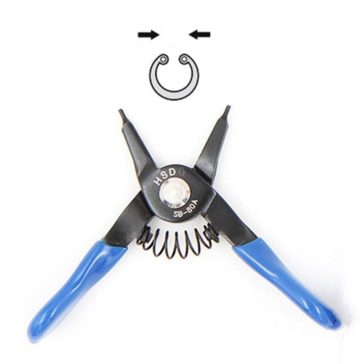 HSD SB-80A Internal For Hole Straight 10-25mm Compact Spring-Loaded Pliers Retaining Ring Pliers