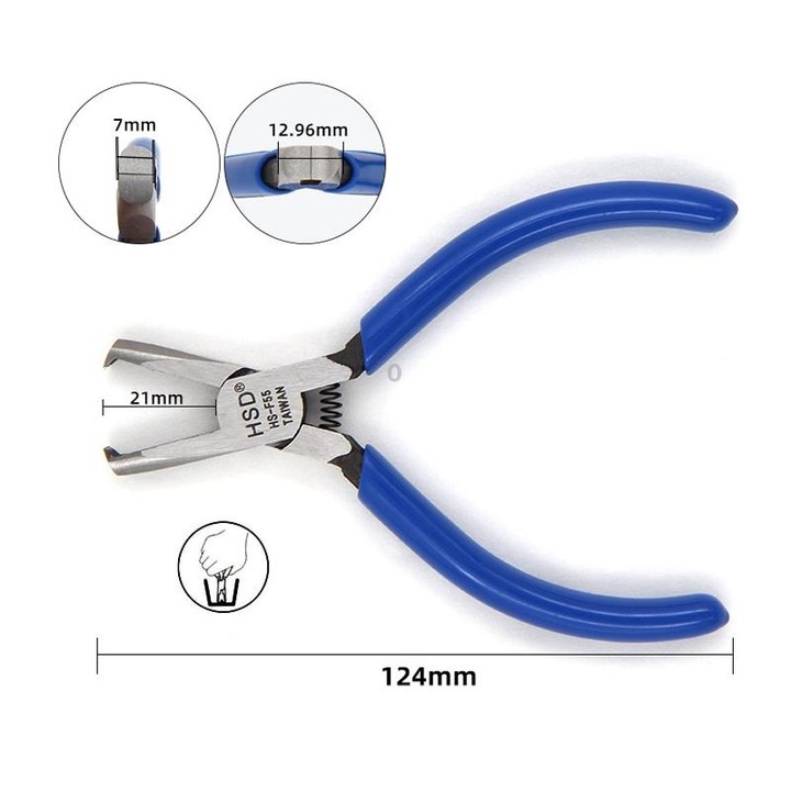 HSD HS-F55 Top-cut 5 inch Chrome Vanadium Steel Forging Plastic Model Plier