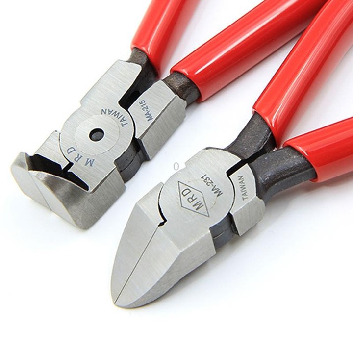 HSD MA-215 Right Angle 90 Degree Thin Mouth Chrome Vanadium Steel Forging Plastic Model Plier