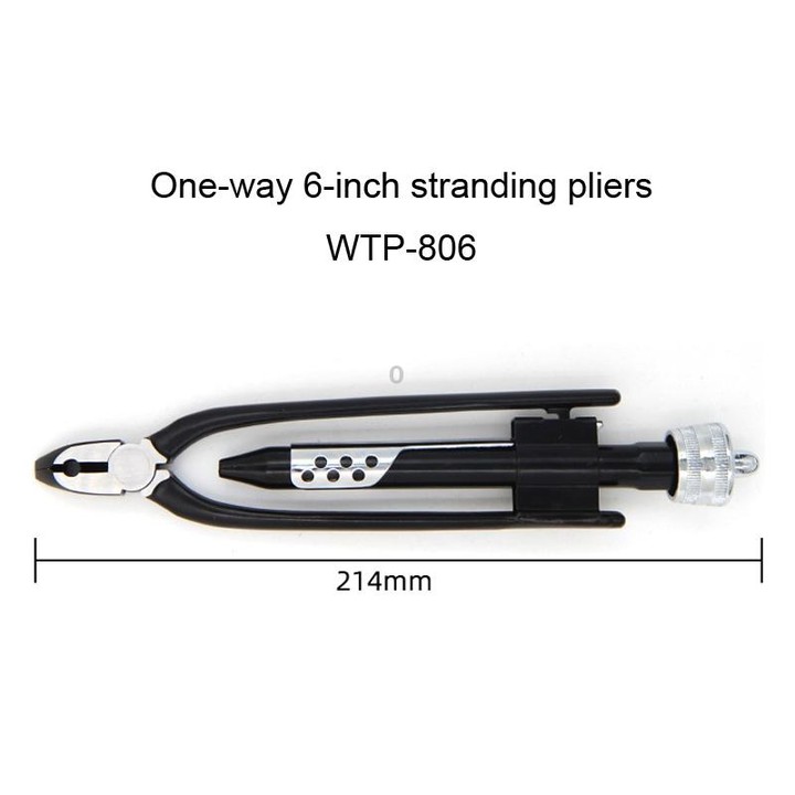 HSD WTP-806 6-inch One-way 214mm Stranding Wire Pliers Fuses Plier Twist Wire Clamp Tightening Plier