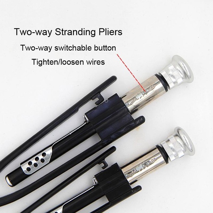 HSD WTP-809R 9-inch Two-way 287mm Stranding Wire Pliers Fuses Plier Twist Wire Clamp Tightening Plier