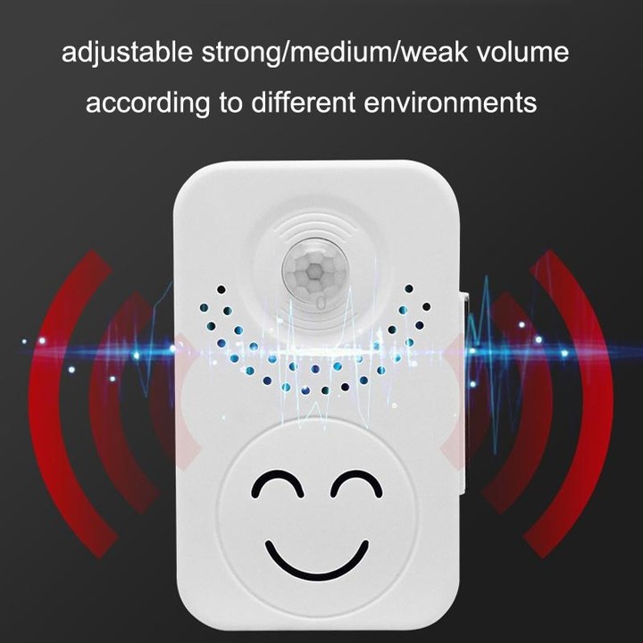 Small Horn Voice Announcement Sensor Entrance Voice Broadcaster Can Used As Doorbell, Specification: Battery Square