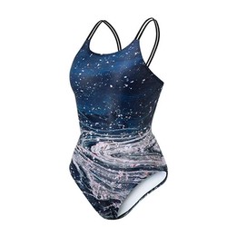Belly-covering Thin Sexy Open-back Bikini Triangle One-piece Competitive Swimsuit, Size: M