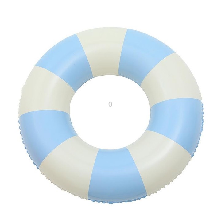 Thickened Outdoor Water Sports Children Swimming Ring, Outer Diameter: 90cm with Handle(Blue Grid)