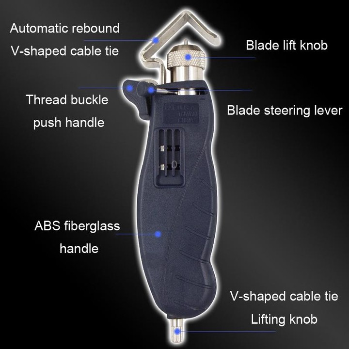 HSD HS-325B Rotary Multi-Functional Cable Stripping Pliers With A Blade