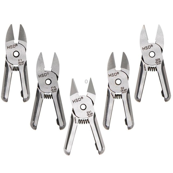 HSD HS-5+S2 Cut Metal Set 2 In 1 Pneumatic Snip Plier Cutting Metal Plastic Model Scissor Tool